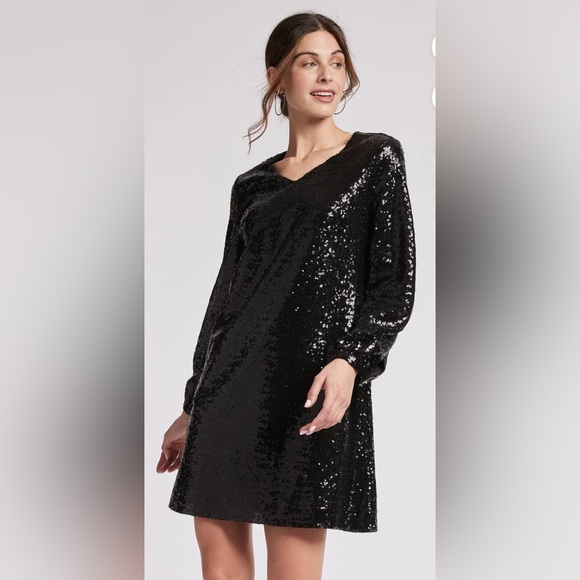 Tyler Böe Porter Black Sequin Dress X-Large XL - Picture 14 of 16